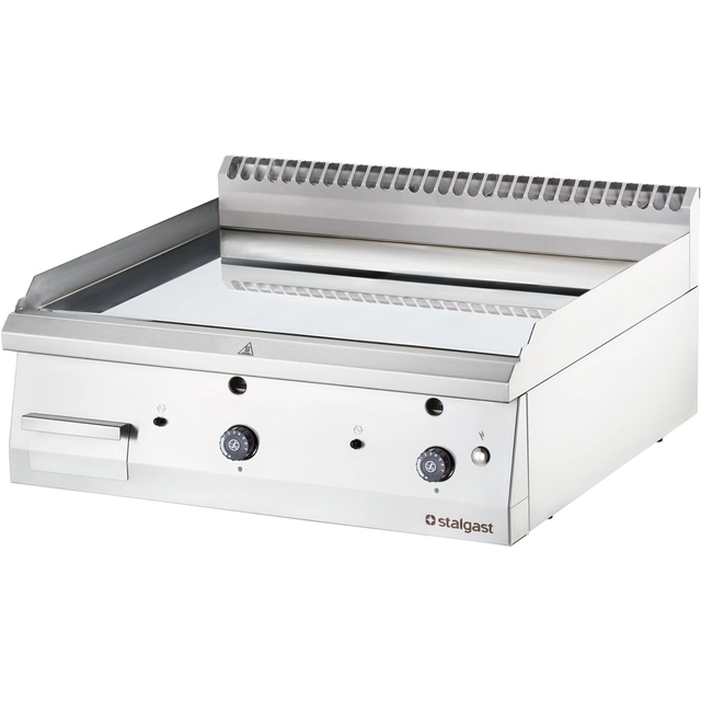 Plancha de gas cromada, lisa, P 13 kW, U 230 V, G30