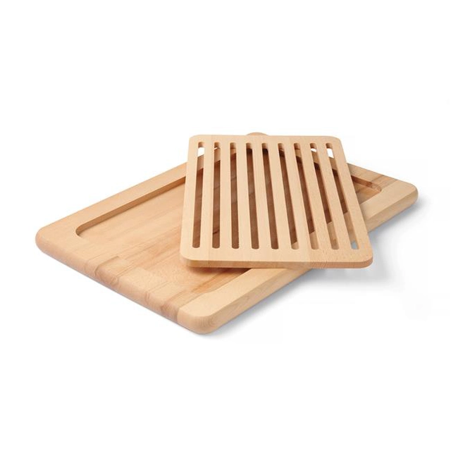 Planche à pain avec grille amovible, dimensions : 480x325x25 mm