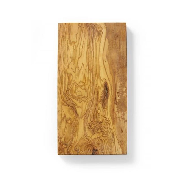 Planche de service rectangulaire en bois d'olivier 250x150x(H)18