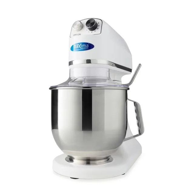 Planetmixer - 7L - til 2kg Dej - Hvid