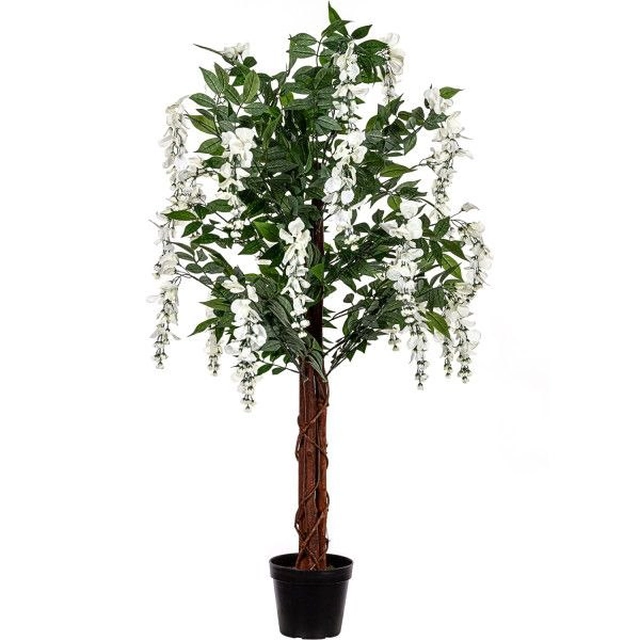 PLANTASIA Albero artificiale, 120 cm, Crema Glicine