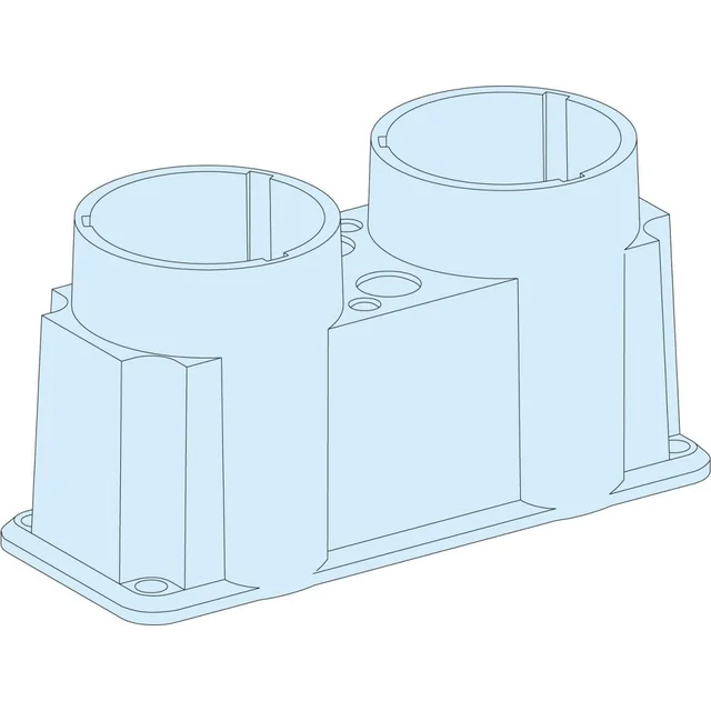 Plaque passe-câbles à membrane Schneider Electric Prisma Plus G IP30 LVS08897