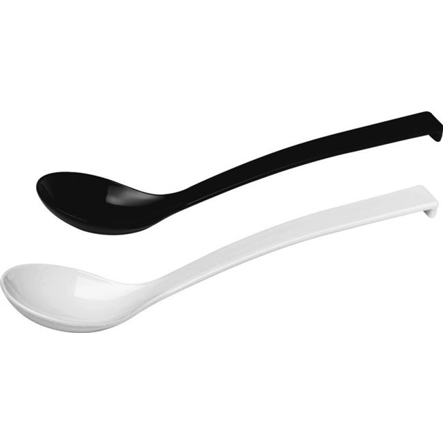 Plastic salad spoon capacity 0,06 l, white