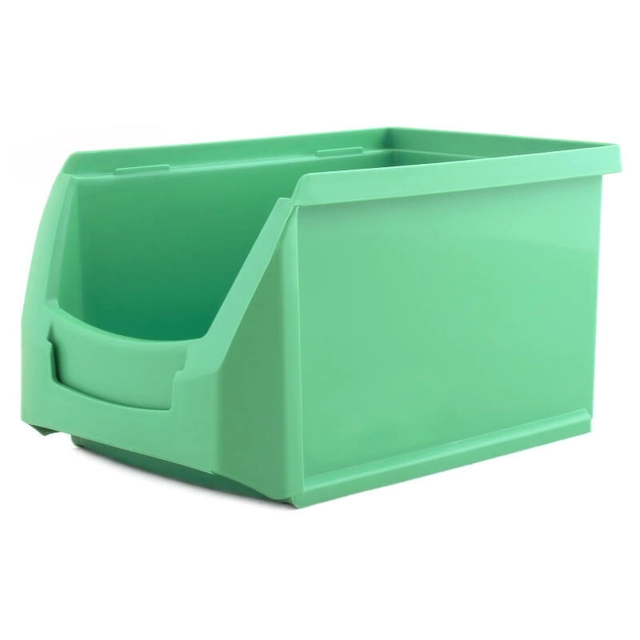 Plastic storage box "B" green, 230 * 150 * 125 mm