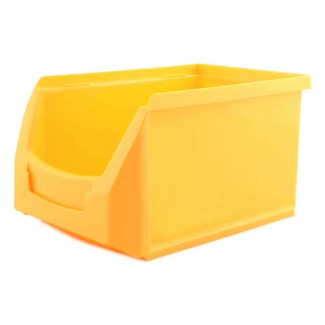 Plastic storage box "B" yellow, 230 * 150 * 125 mm