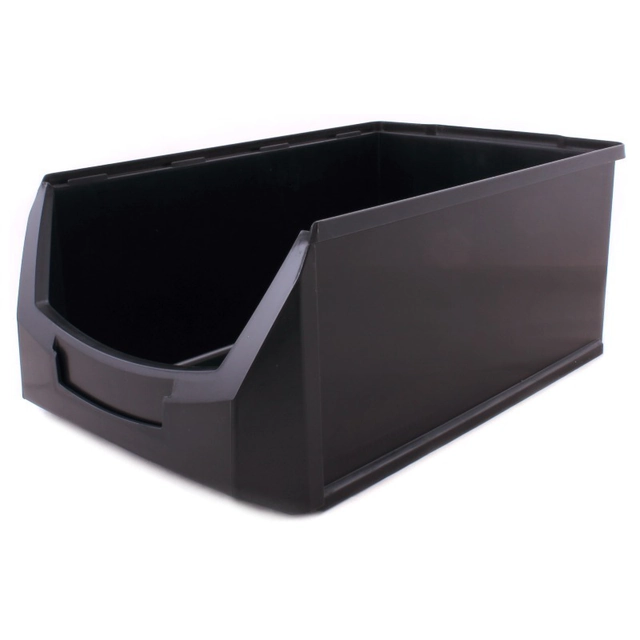 Plastic storage box "D" black, 500 * 310 * 200 mm