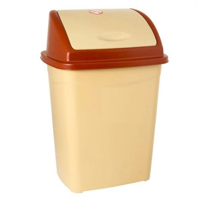 Plastic waste bin 16 l - beige