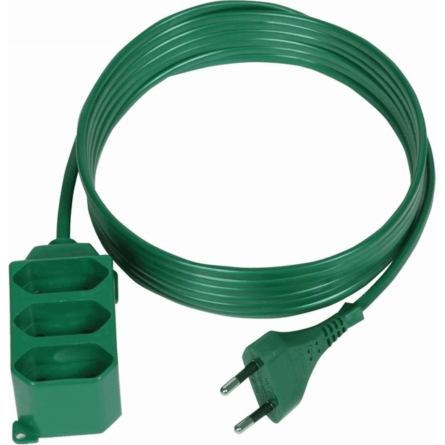 Plastrol Christmas tree extension cord, fixed, three-fold 3x2P 2,5A 3m (PS-362P/3)