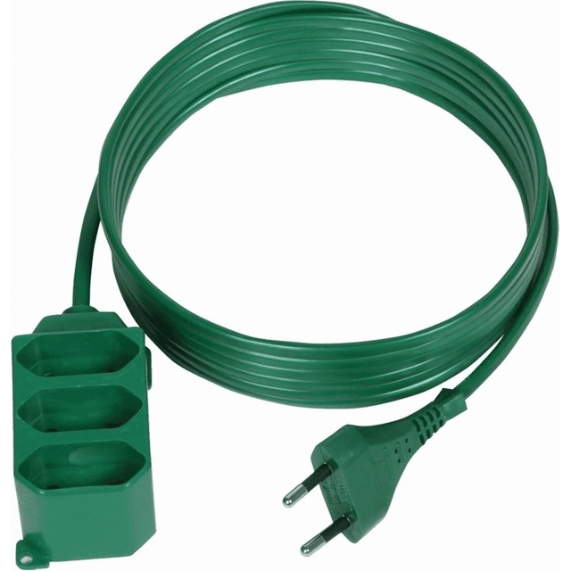 Plastrol produžni kabel za božićno drvce, fiksni, trostruki 3x2P 2,5A 3m (PS-362P/3)