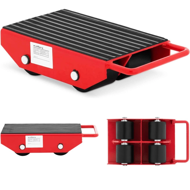 Plataforma móvel de rolos de transporte 330 x 300 mm para 3 t