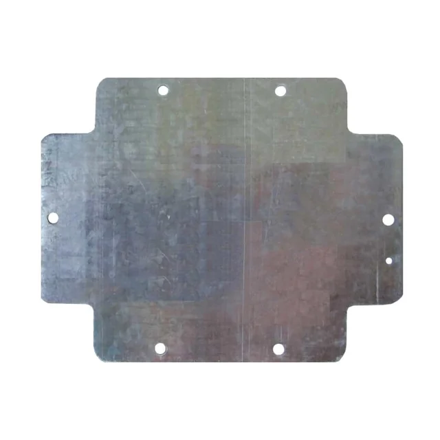 Plate 190x140mm for assembly, metallic counter-panel for the dose