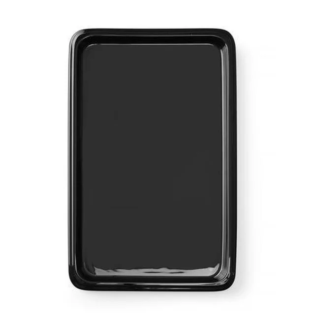 Plateau GN Porcelaine 2/4 Noir 530x163 mm Fine Dine 783467