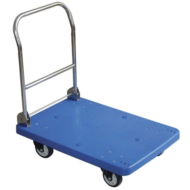 Platform trolley with folding handle