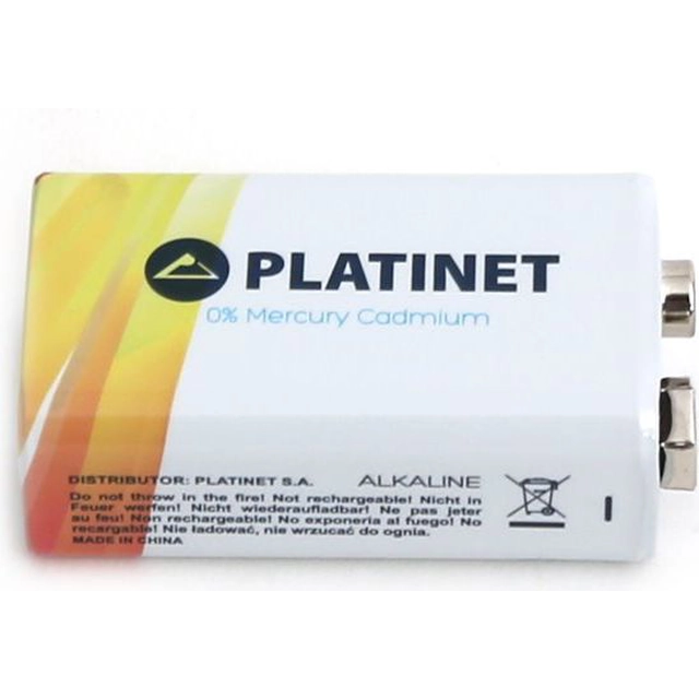 Platinet Batteria Pro 9V Blocco 560mAh 1 pz.