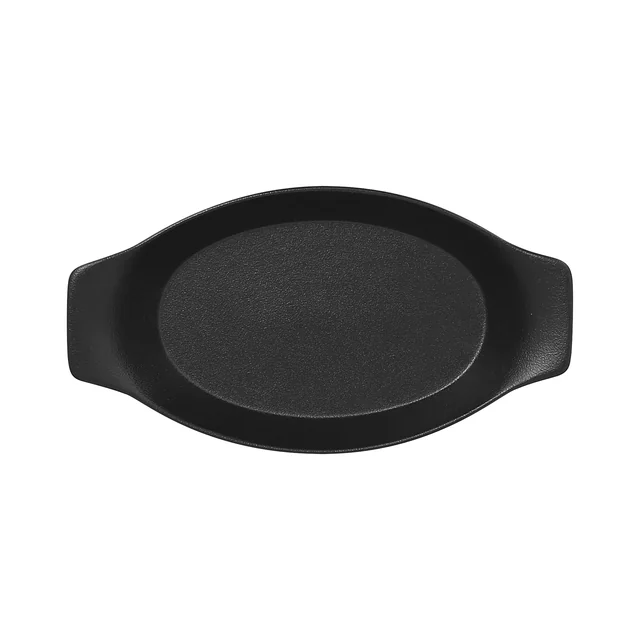 Plato 30x16 cm negro