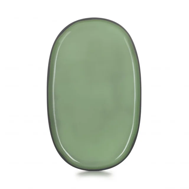 Plato CARACTERE 35x21 cm Menta