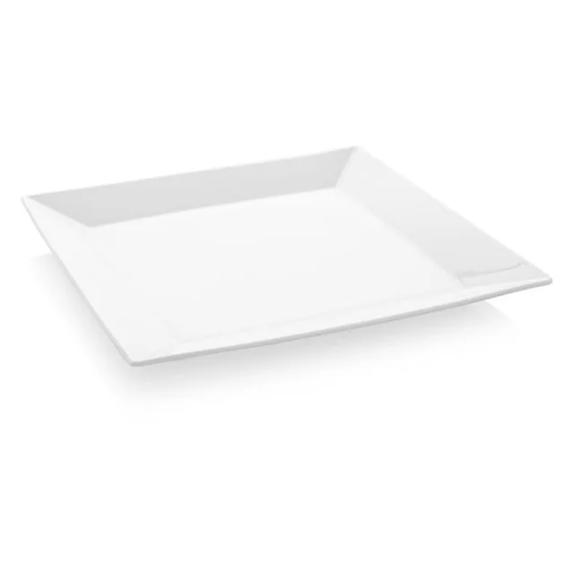 Plato cuadrado blanco 210 mm