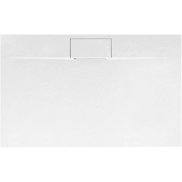 Plato de ducha Rea Basalt Long rectangular blanco 80x120- Además 5% descuento con código REA5