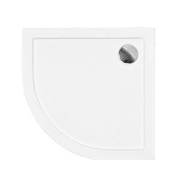 Plato de ducha semicircular Besco Aron Slimline 80 x 80 cm - ADICIONAL 5% DESCUENTO POR CÓDIGO BESCO5