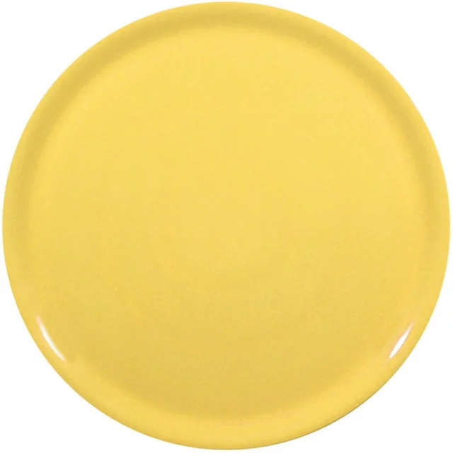 Plato para pizza de porcelana especial, amarillo, diámetro. 31 cm - establecer 6 uds.