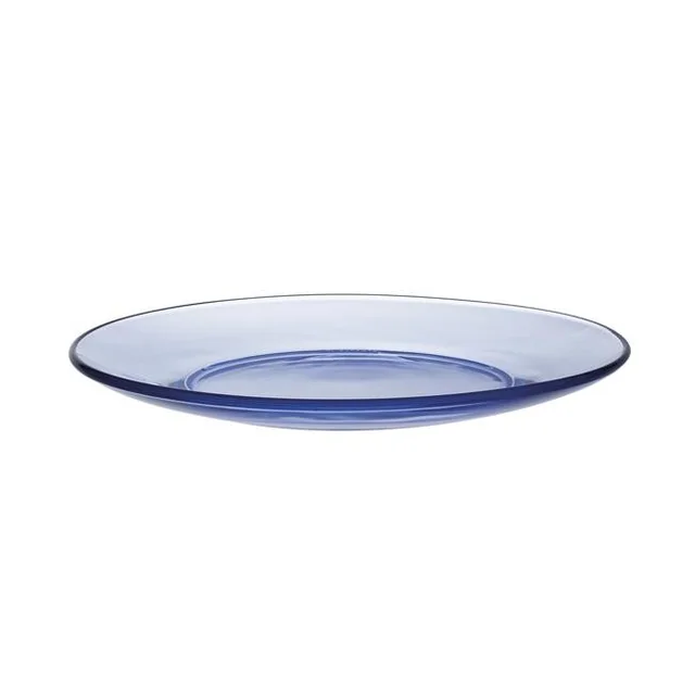 Plato postre LYS MARINE azul o190x(H)20mm