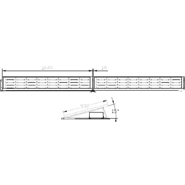 Platt takkonstruktion - horisontell / ballastkonstruktion