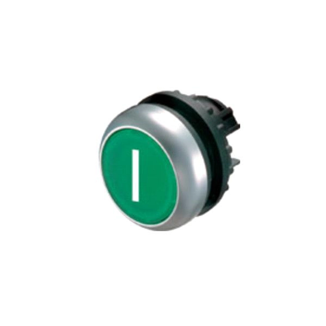 Ploché tlačítko Eaton M22-D-G-X1 zelené – 216607