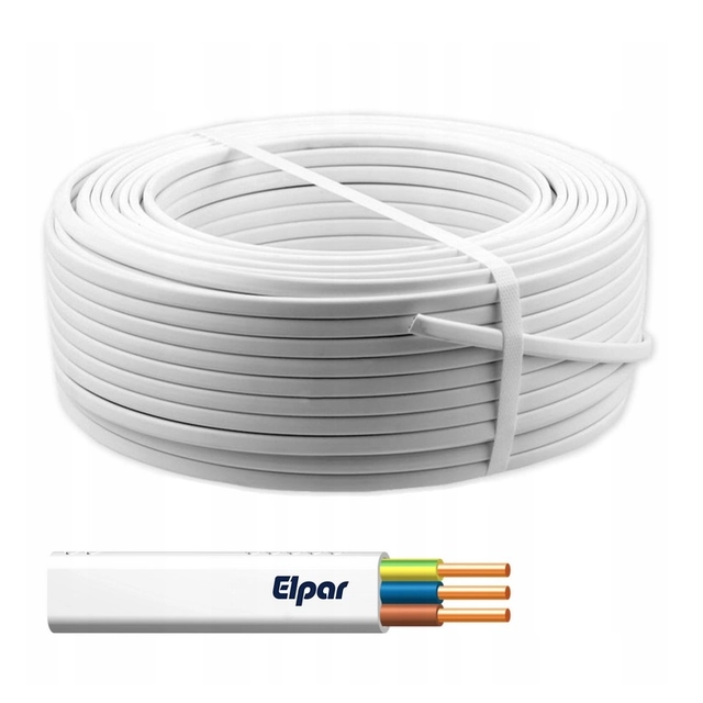 Плосък инсталационен кабел YDYp 3x1,5 750V kr100