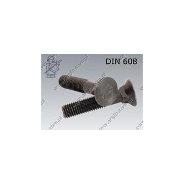 Plow screw M20×90-8.8 ~ DIN 608