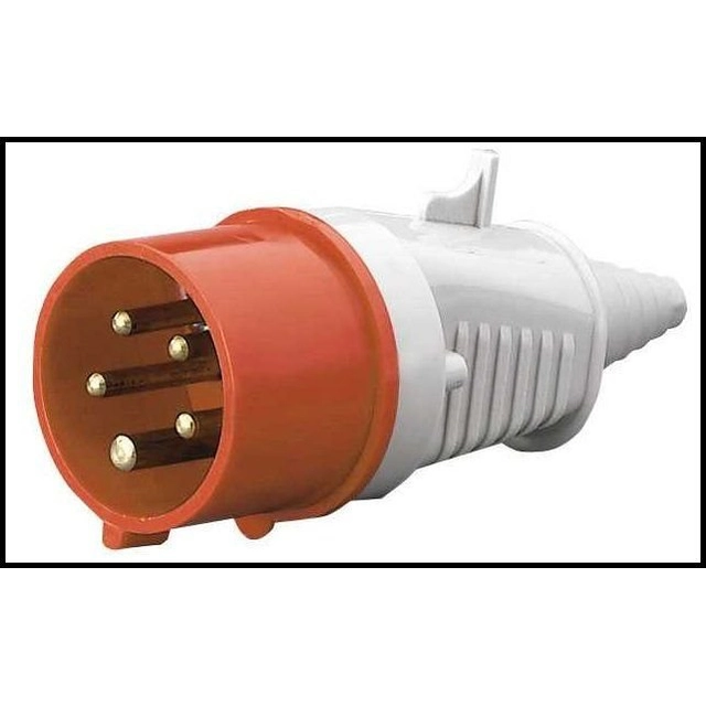 Plug 16A 2P+Z IP44 insulated portable 220V