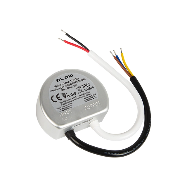 Plug-in skifte strømforsyning 12V/0,83A
