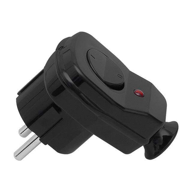 Plug WT-16US/ŁK angled black