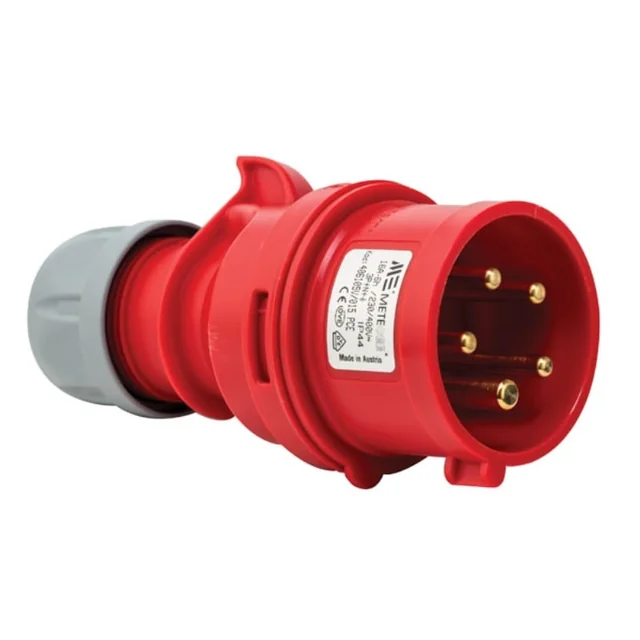 Plugue plug 5 poli 3P+N+E 16A inversor de fase 6h 380V IP44 trifásico CEE