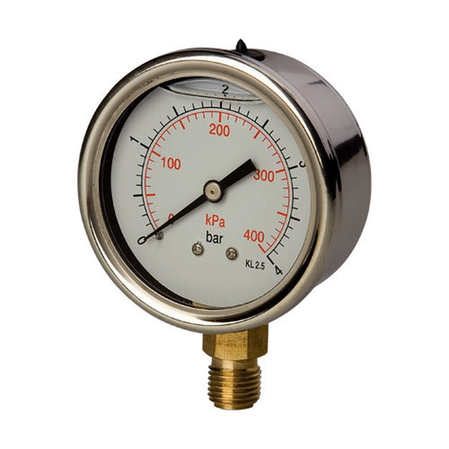 Pneumatics & Hydraulics Pressure gauge glycerin side 0/100 bar - G1/2"