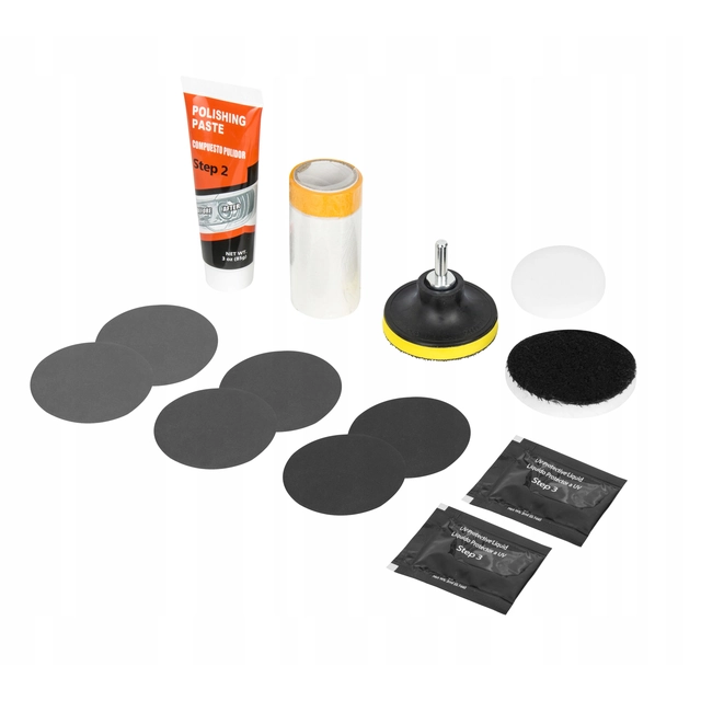 POLISHING KIT FOR REGENERATION OF HEADLAMP LAMPS