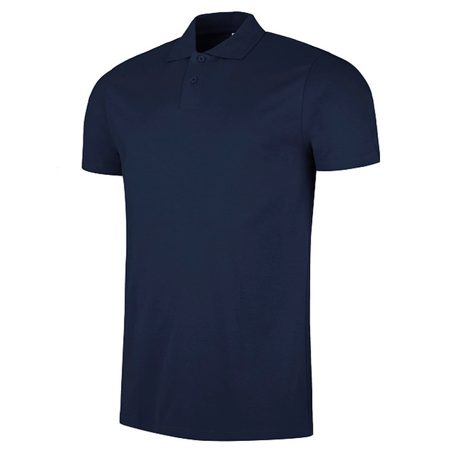Polo shirt men's Single Jersey plain knit navy blue Weston XL