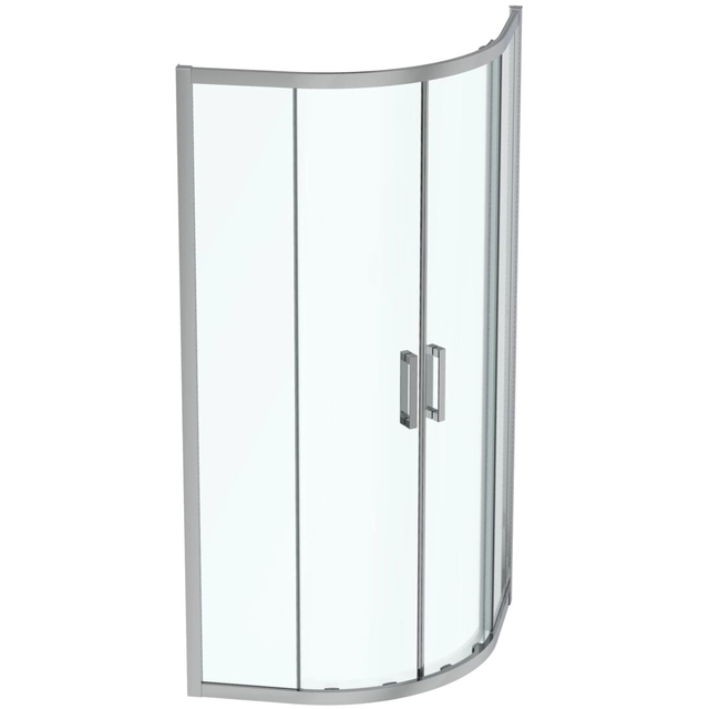 Półokrągła kabina prysznicowa Ideal Standard Connect 2, 80x80, aluminium