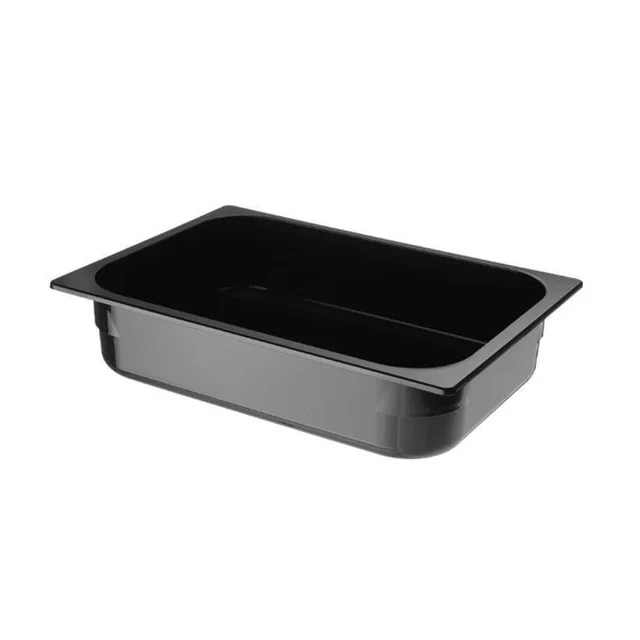 Polycarbonate ice cream tray Black 360x250x(H)80 mm