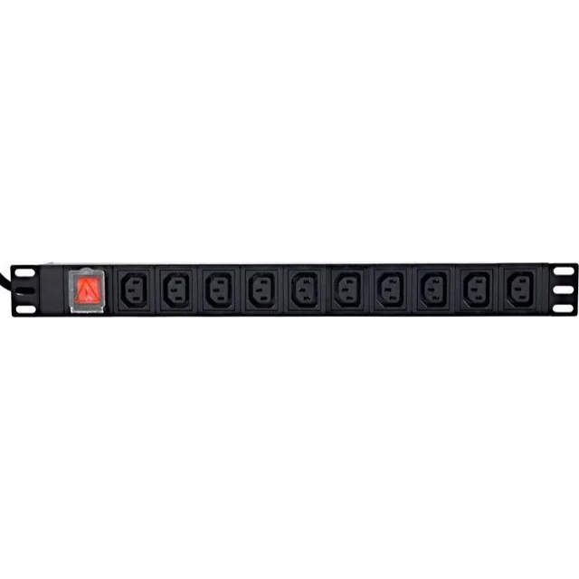 Πολύπριζο Gembird Πολύπριζο rack PDU 10xC13 1U 16A C19 2m