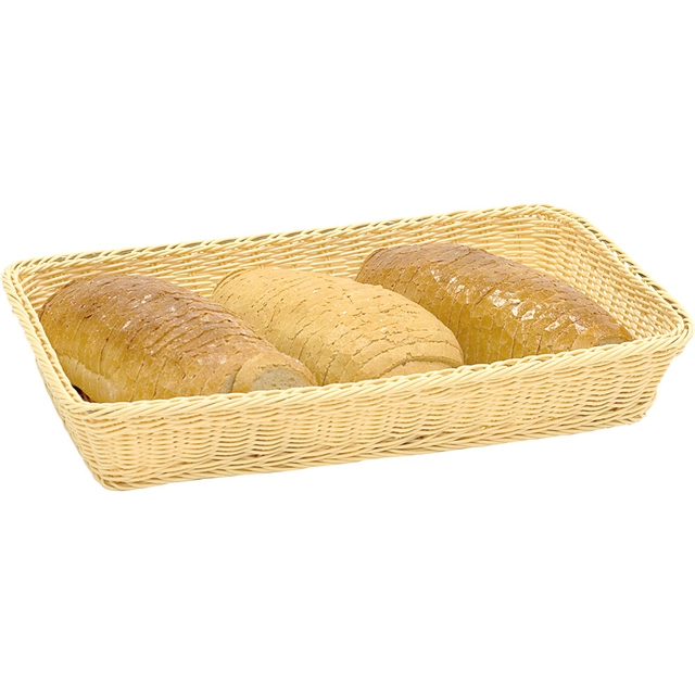 Polypropylene bread basket 530x325x70 mm