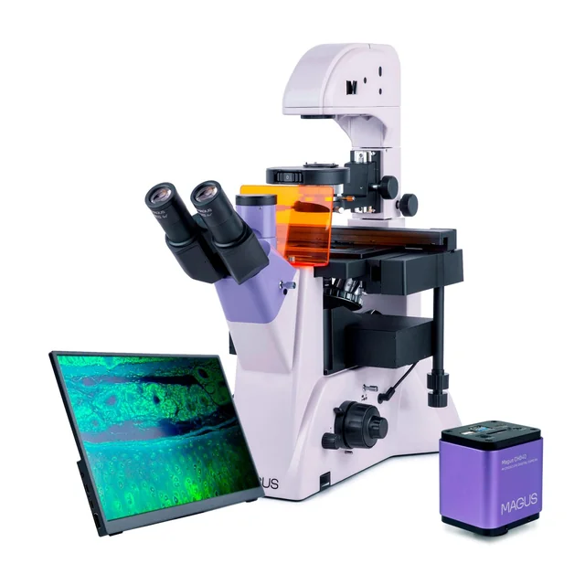 Pööratud digitaalne fluorestsentsmikroskoop MAGUS Lum VD500L LCD