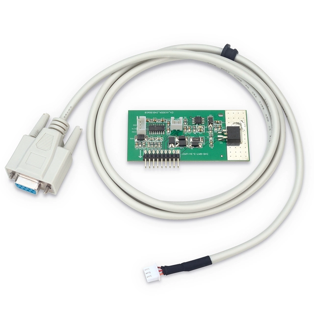 Poort RS232 met een kabel voor het aansluiten van een kassa/computer/POS