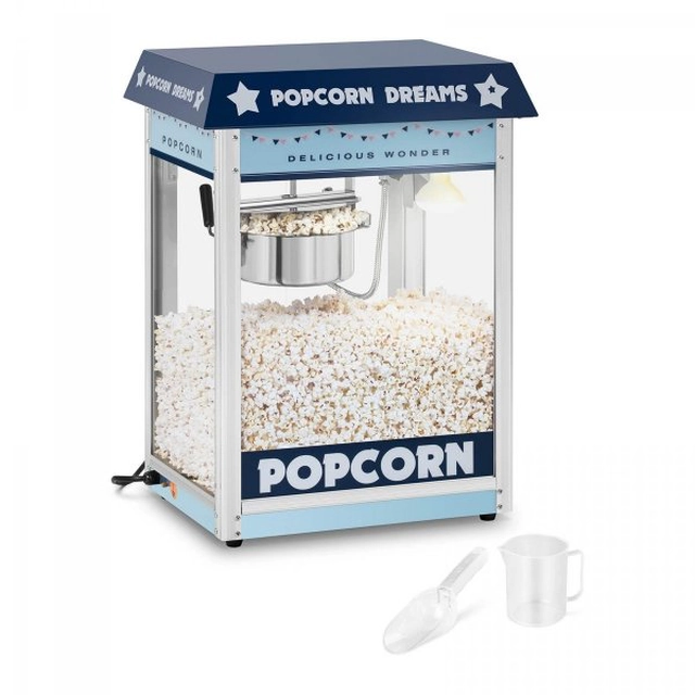 Popcorn Machine - 1600 W - Blue ROYAL CATERING 10011099 RCPS-BB1