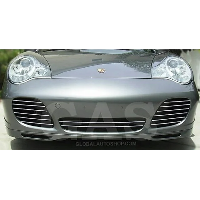 „Porsche Carrera“ turbo-chromo juostelės „Chrome“ grotelių manekeno buferio derinimas