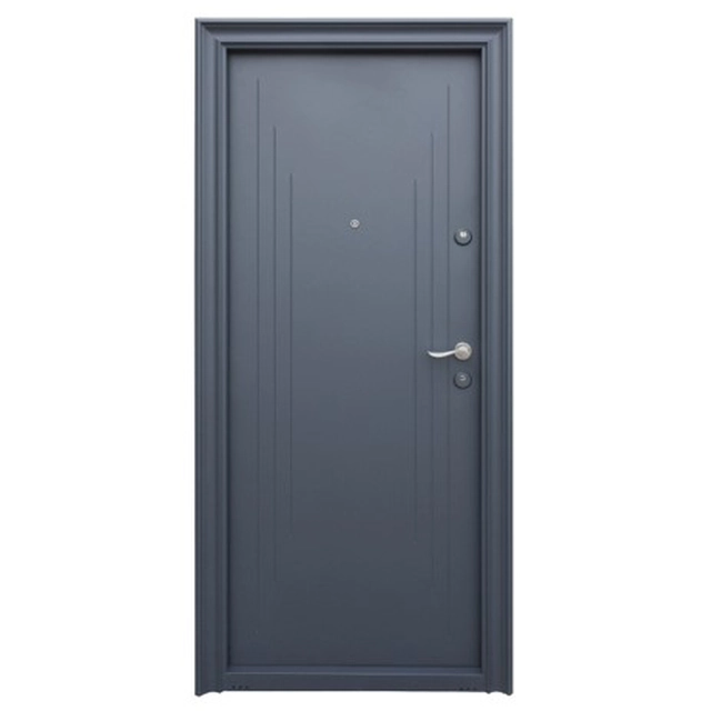 Porta da esterno in metallo Tracia Tissia, sinistra, grigio antracite RAL 7016,205x88 cm
