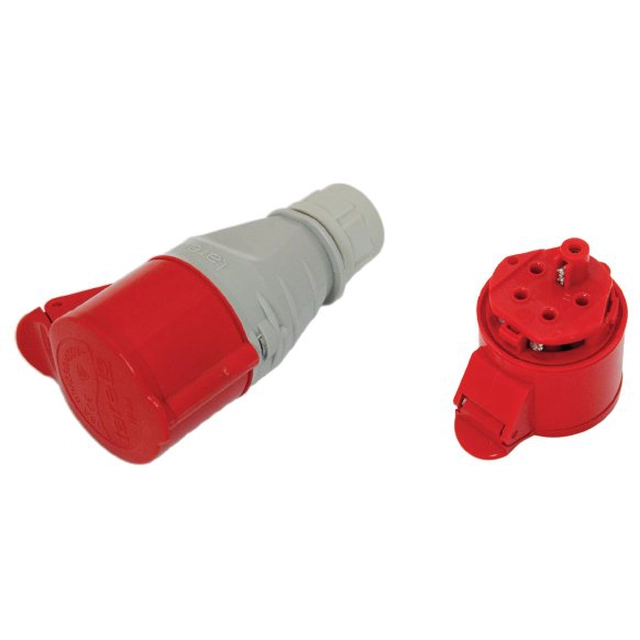 Portable insulating socket 32A / 250V 2p + with IP-44
