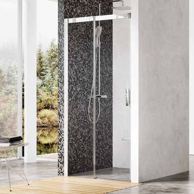 Porte de douche coulissante Ravak Matrix, MSD2-100, L brillant+Transparent