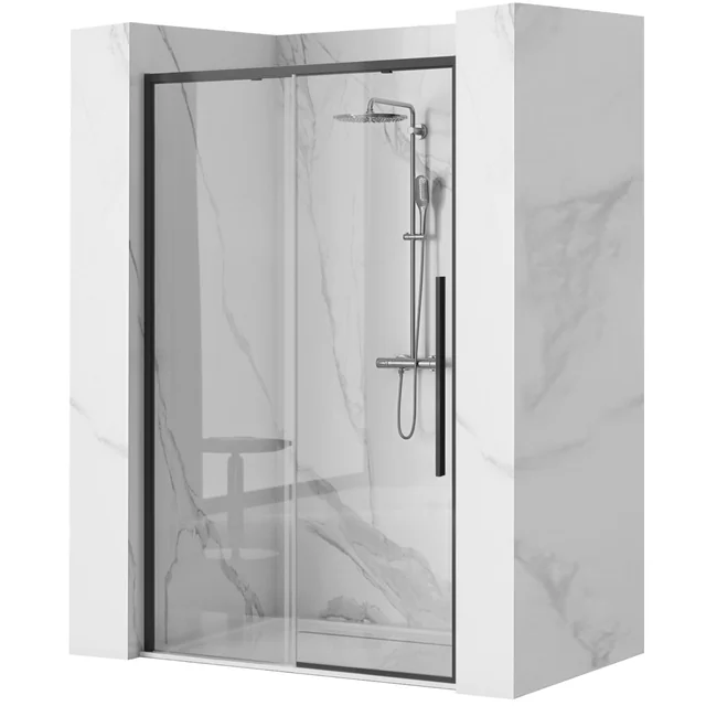 Portes de douche SOLAR NOIR MAT 120