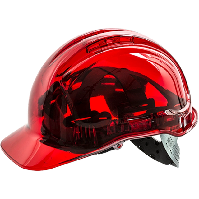 PORTWEST Helmet Peak View ventilated Color: red