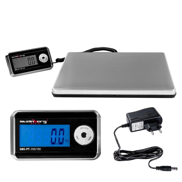 Postal platform scale for parcels SBS-PT-200/100 to 200kg / 100g